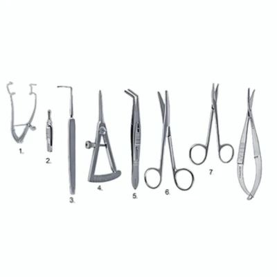 Equipmedy Squint Surgery Instrument Set – 8 Pcs